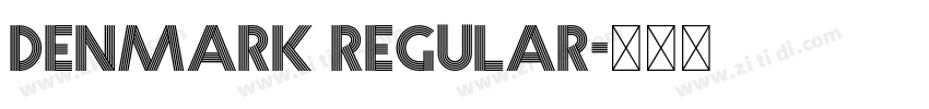 Denmark Regular字体转换